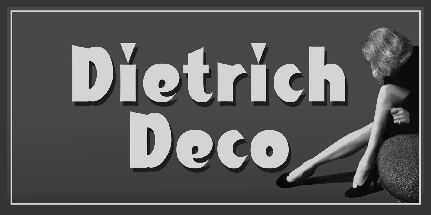Dietrich Deco Font preview